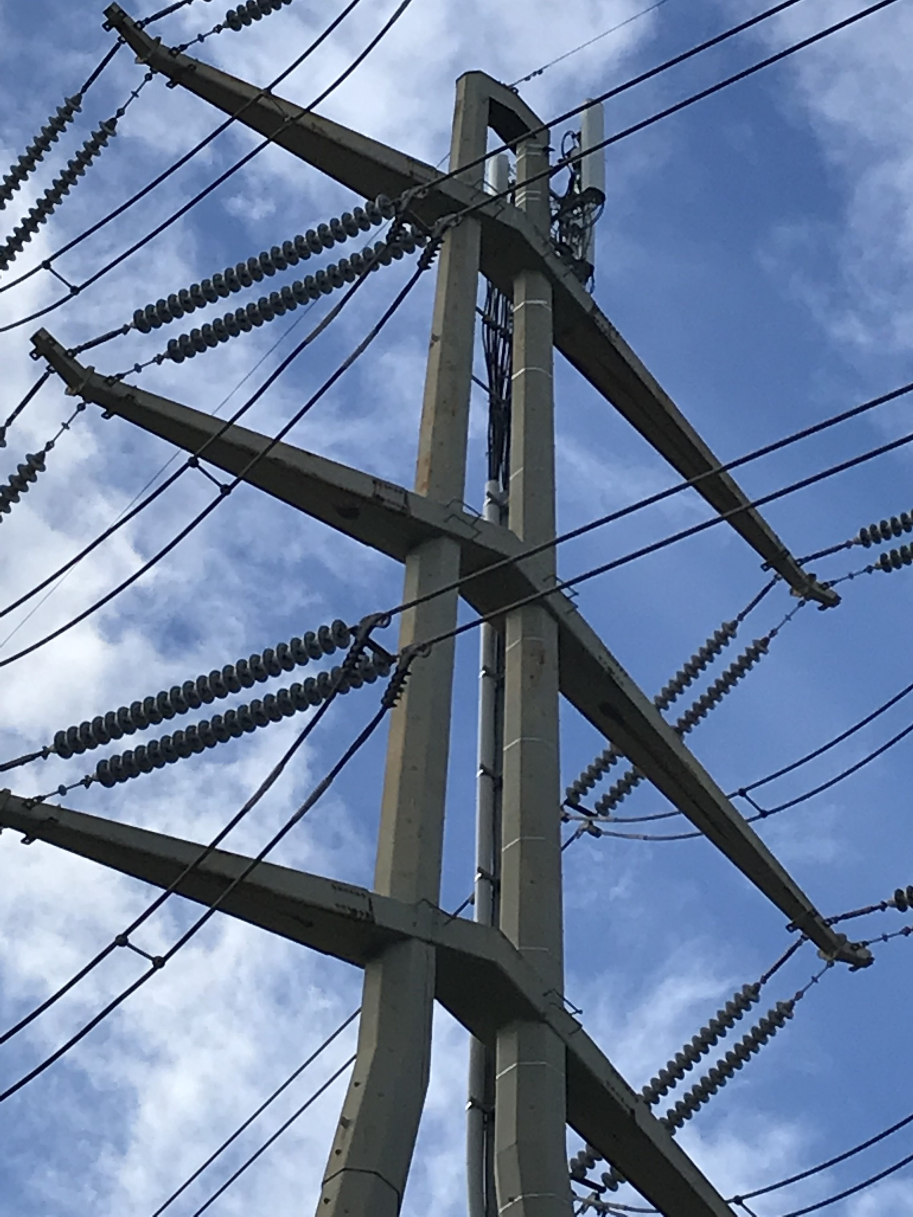 High voltage electric transmission tower